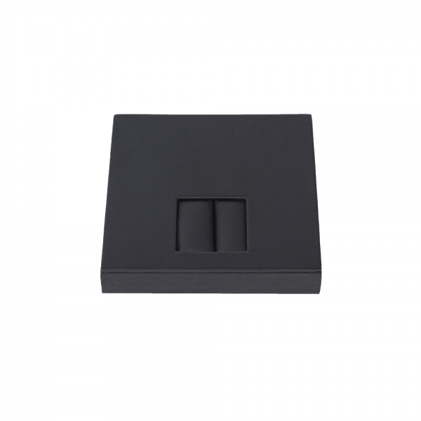인조가죽 사각 반지 세트 진열대 블랙 12x12x2