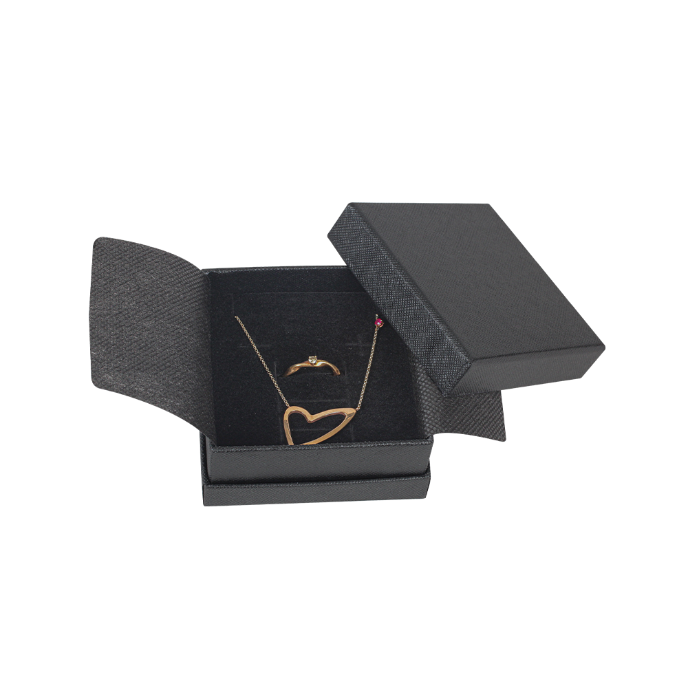 고급 투톤 주얼리 케이스 액세서리 포장 선물 상자 블랙 중 8x8x4cm 20개