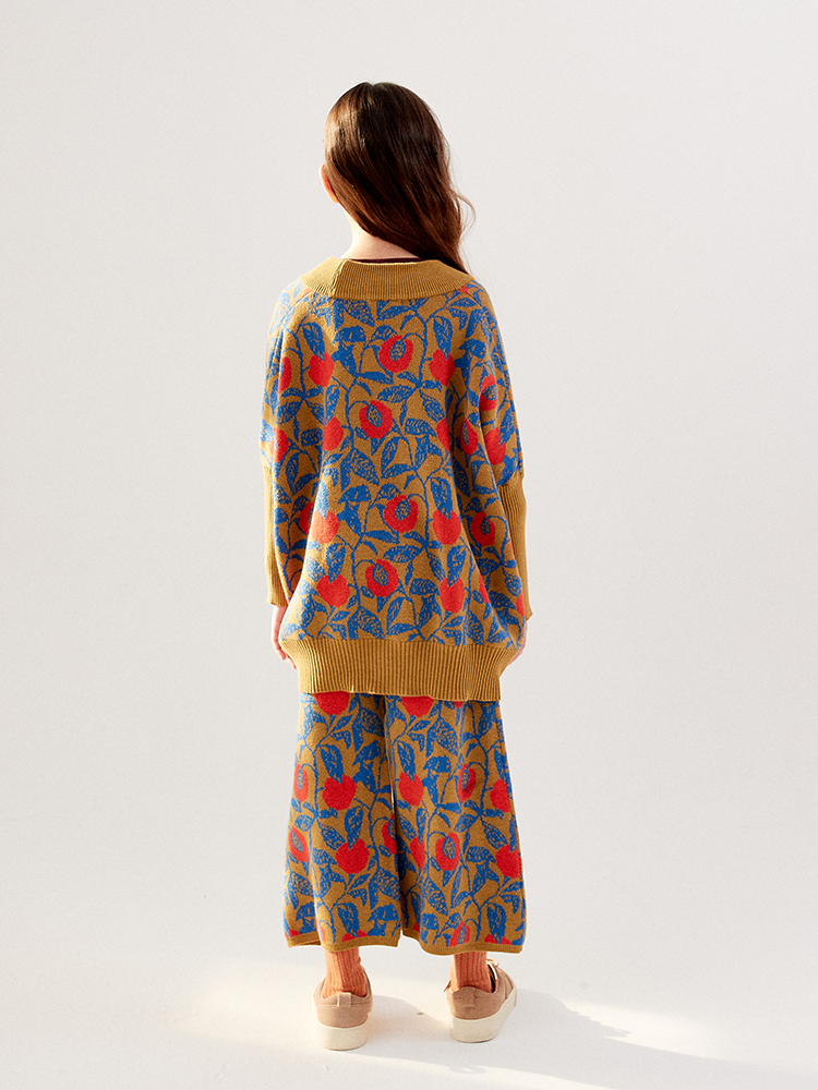 PEACH WIDE PANTS