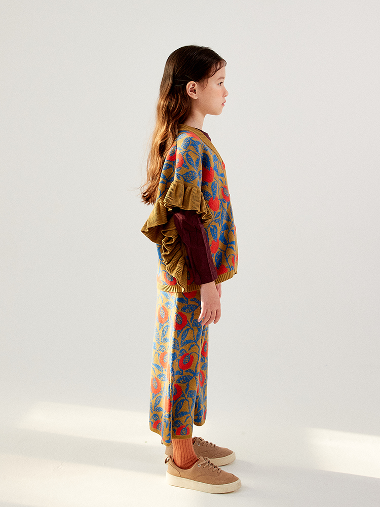 PEACH RUFFLE VEST