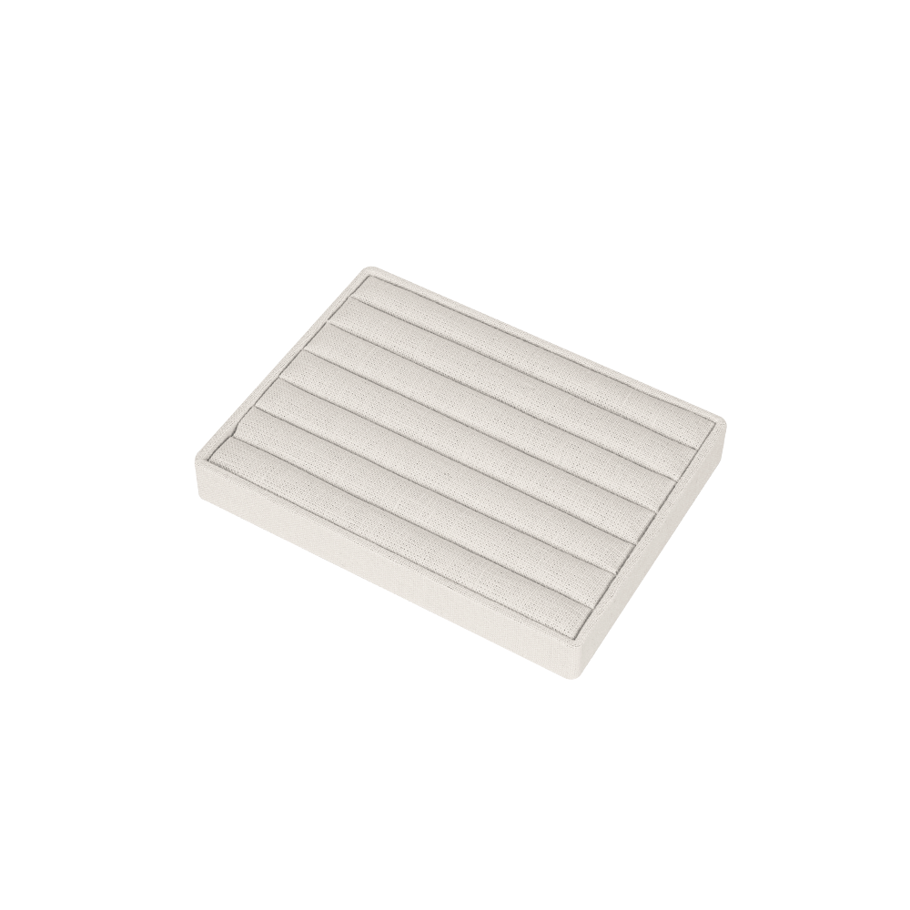 린넨 6줄 반지 진열대 베이지 20x15x2.6