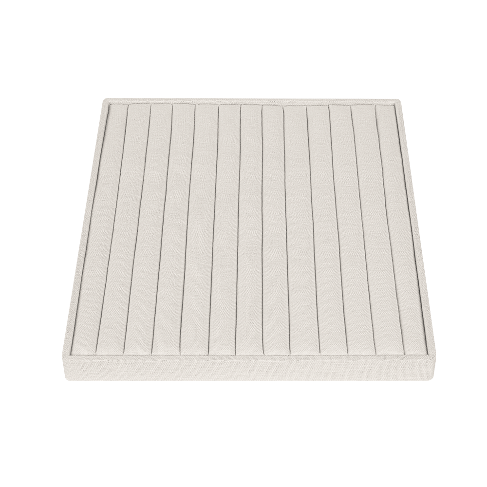 린넨 12줄 반지 진열대 베이지 35x30x2.6