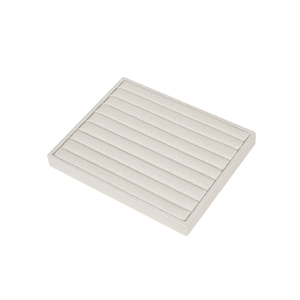 린넨 8줄 반지 진열대 베이지 25x20x2.6