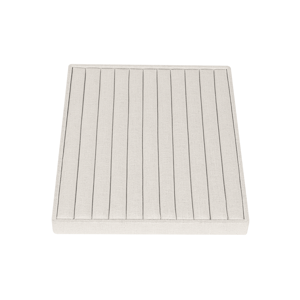 린넨 10줄 반지 진열대 베이지 30x25x2.6