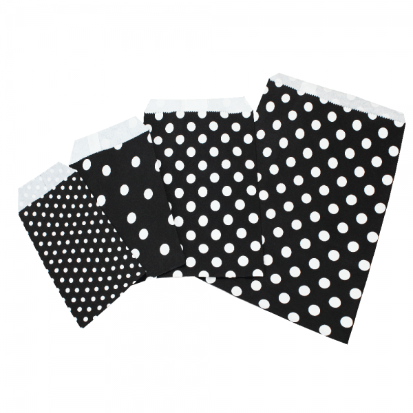 블랙 땡땡이 각대봉투 특대 16x21cm 100장
