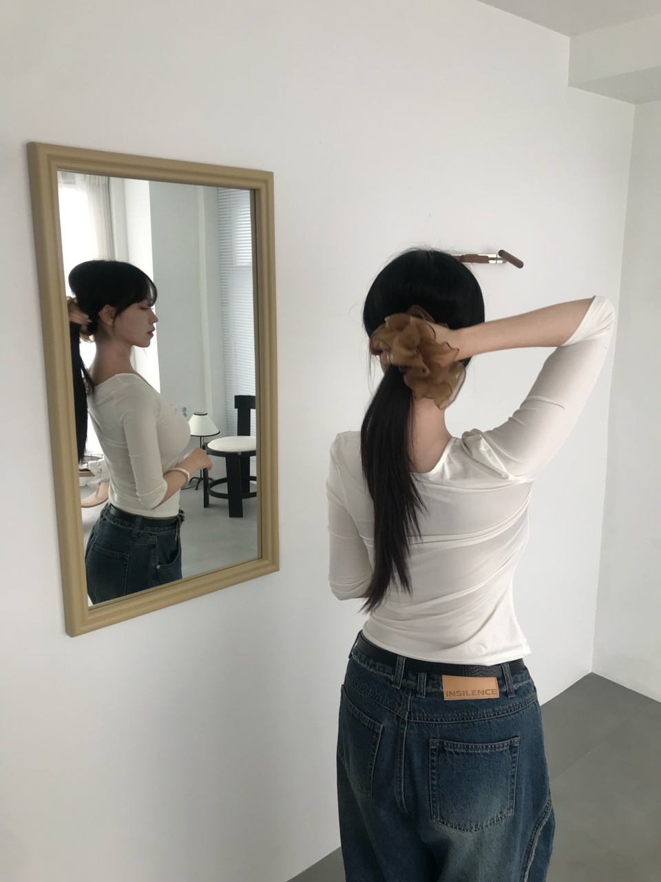 (Only Orb)(펌킨 당일) Frill big scrunchie