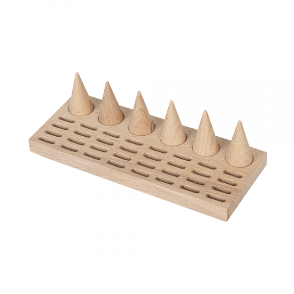 원목 6종 고깔 32구 반지 진열대 거치대 25x10x7