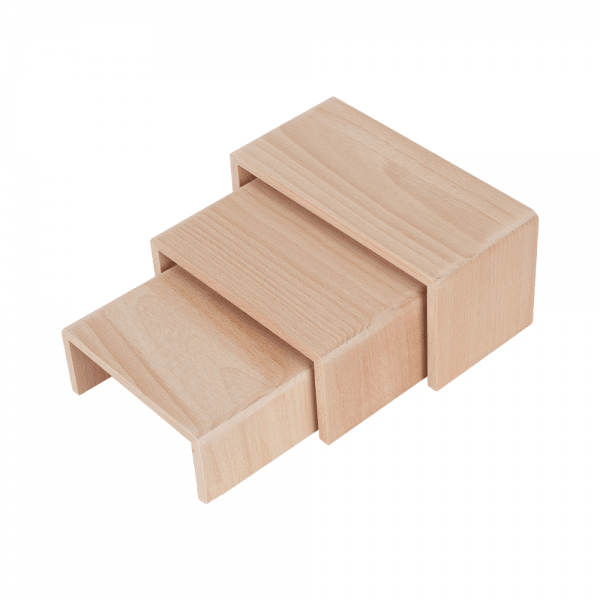 원목 ㄷ자 조절 3단 다용도 진열대 거치대 21x10x10