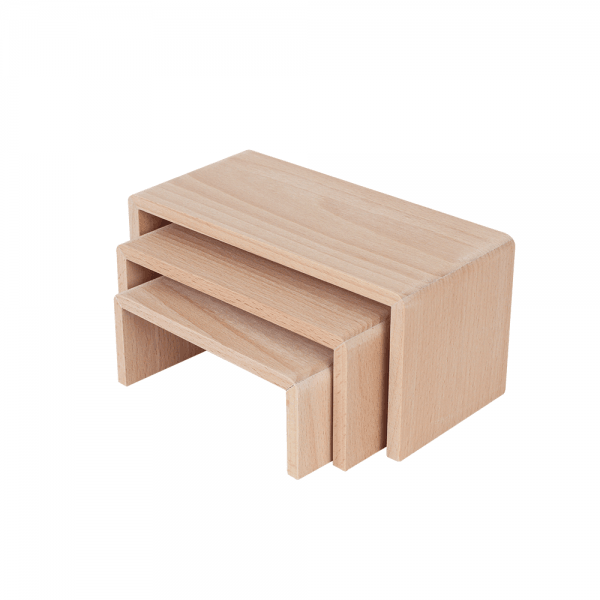 원목 ㄷ자 조절 3단 다용도 진열대 거치대 21x10x10