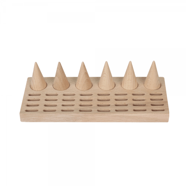 원목 6종 고깔 32구 반지 진열대 거치대 25x10x7
