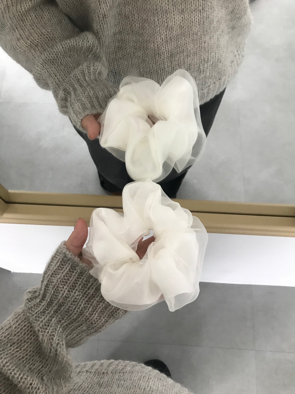 Shimmer scrunchie /2colors