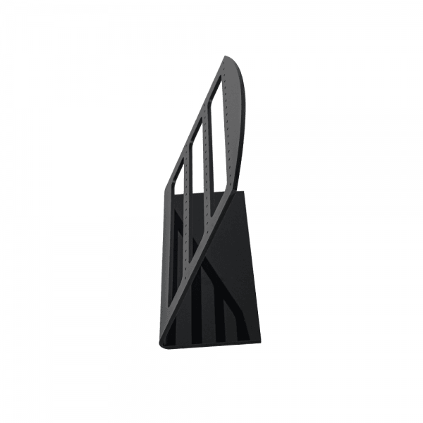 블랙 아크릴 3단 귀걸이 피어싱 진열대 거치대 대 19x6x14