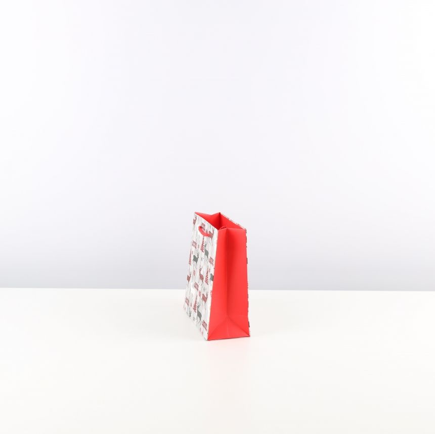 펄 루돌프 쇼핑백 소 15x6x14.5 10장 크리스마스
