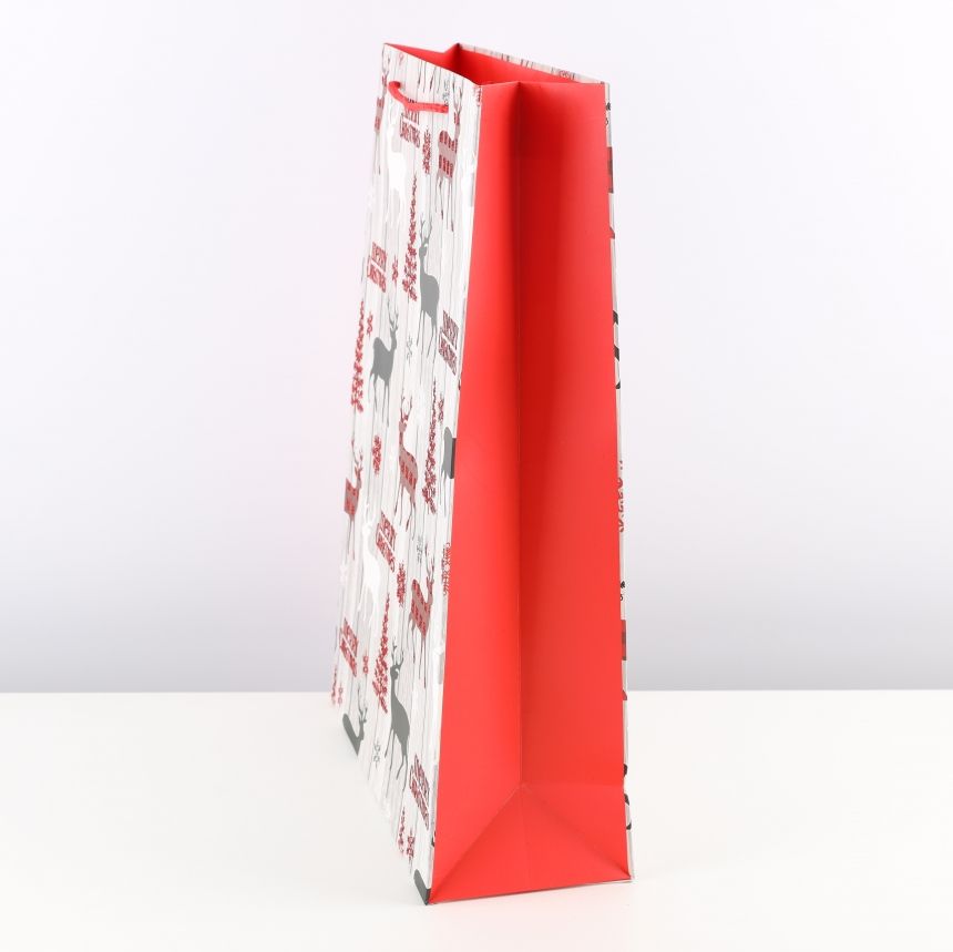 펄 루돌프 쇼핑백 특대 31x12x44 10장 크리스마스