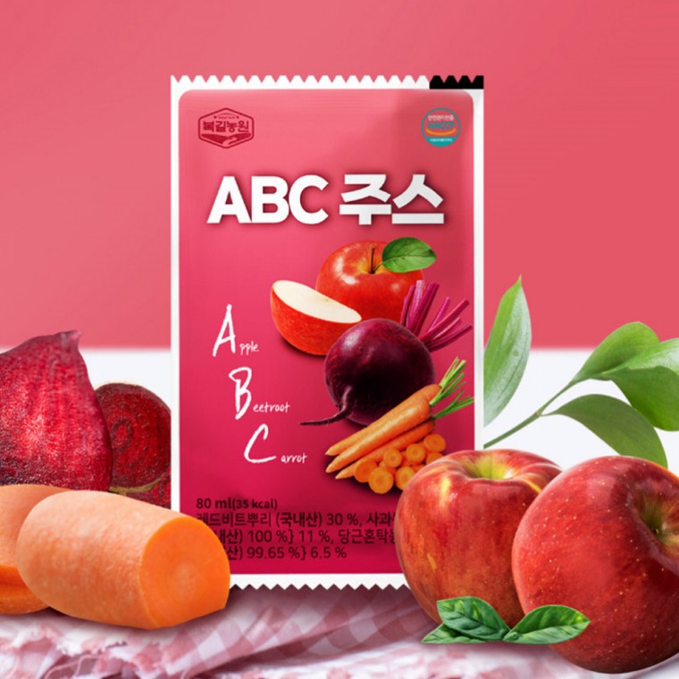 상생식품 ABC주스 과즙 건강즙 선물세트 80ml 30포/즙/건강즙/과채즙/주스/어버이날/부모님/명절선물