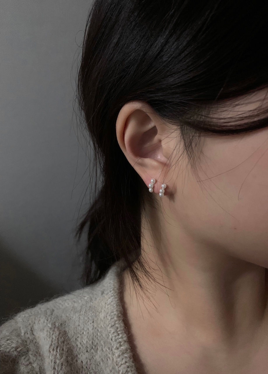 925silver • three curve earring