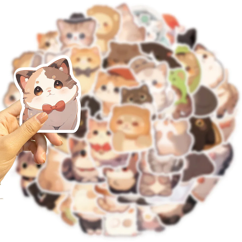 토실 고양이 데코 스티커 모음전 노트북 방수 캐리어 폰꾸미기 (다꾸 인스 씰스 리무버블)
