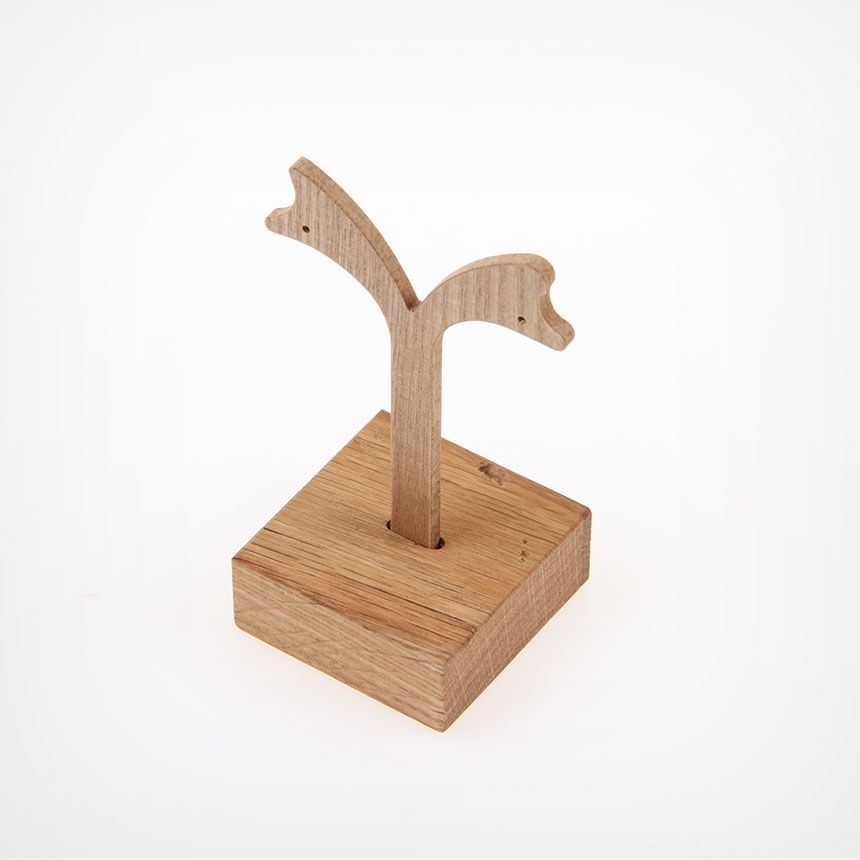 원목 Y자 T형 귀걸이 진열대 대 5.5x4.5x13