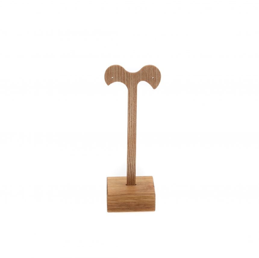 원목 채플린 T형 귀걸이 진열대 대 5x4.3x10