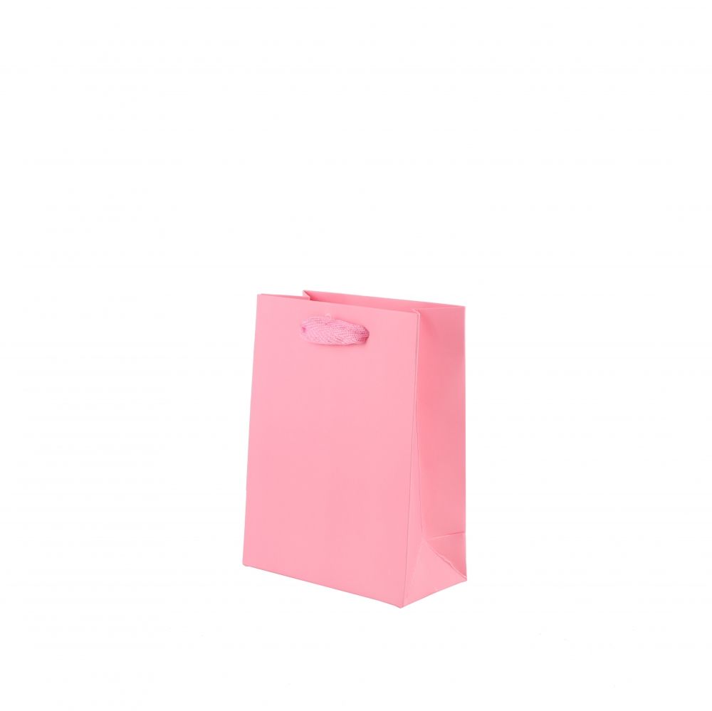 인기 핑크 쇼핑백 12x6x16cm 10장