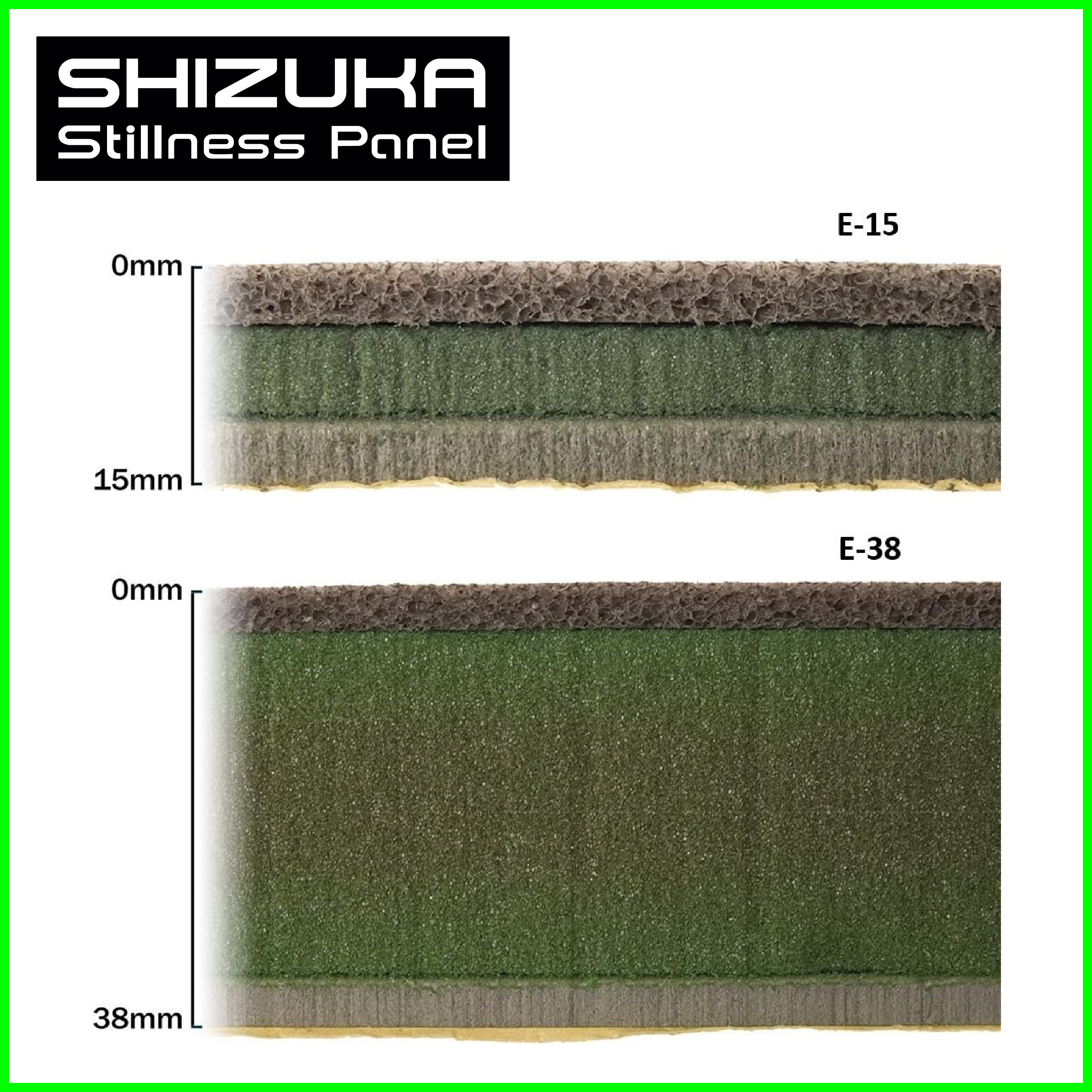 SHIZUKA 부착형흡음차음패널 3.8mm ~SHIZUKA Stillness Panel SSP~