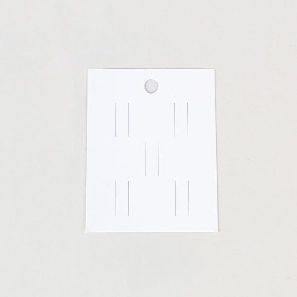 사각 지비츠 5구 악세사리 택 화이트 7x9cm 100장