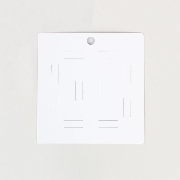 사각 지비츠 10구 악세사리 택 화이트 10.5x11cm 100장
