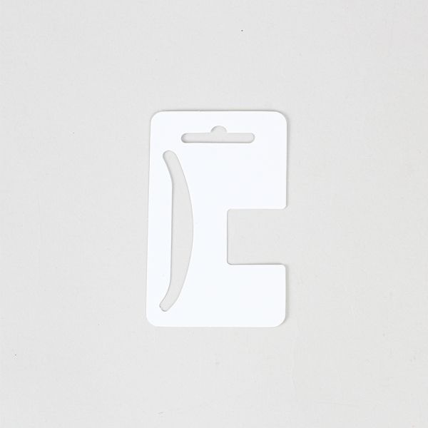 집게핀 악세사리 택 화이트 소 6x9.5cm 100장