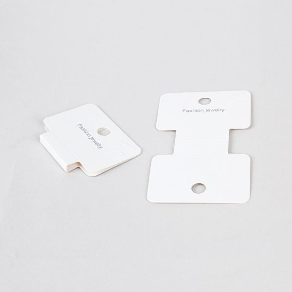 아령모양 다용도 악세사리 택 화이트 5x8.5cm 100장