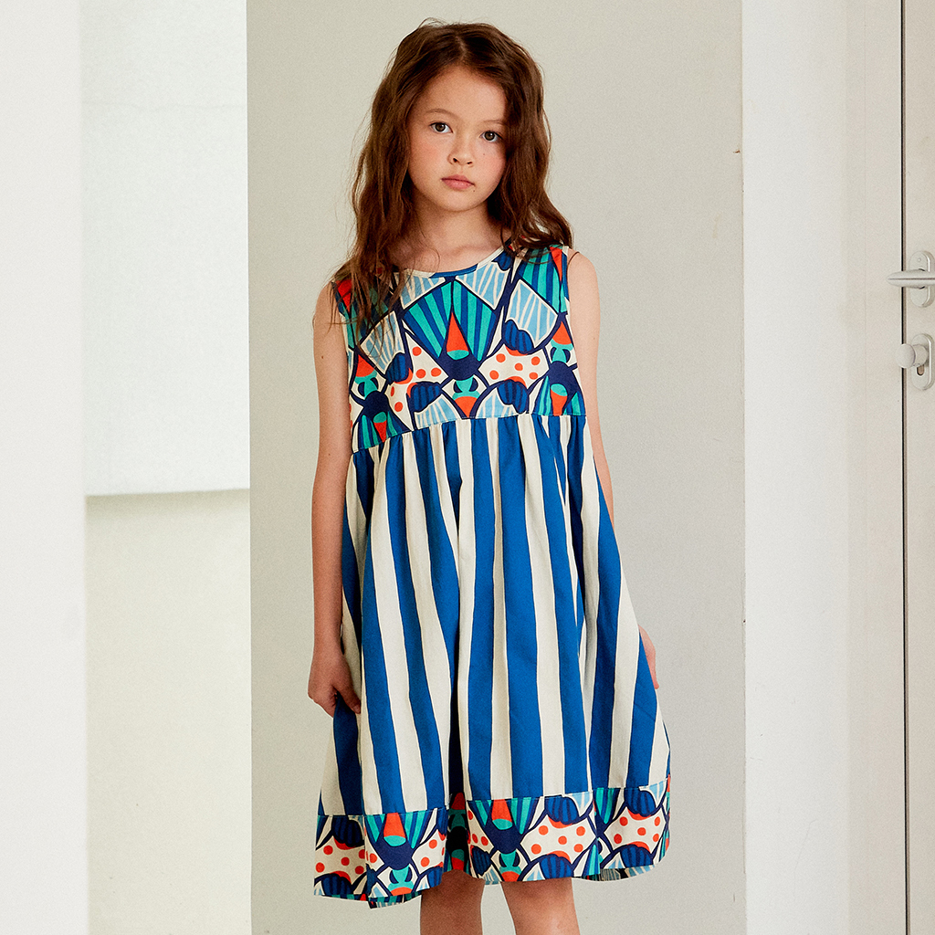 BUTTERFLY MIXPRINT DRESS