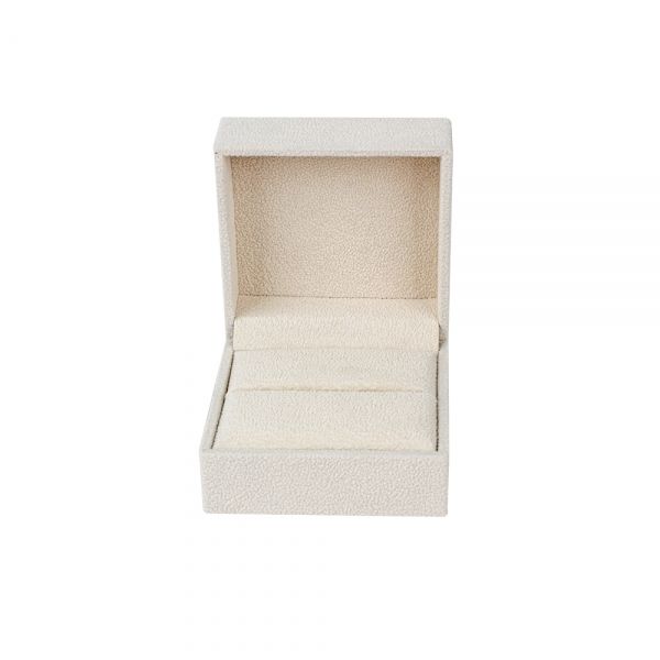 벨벳 타니 반지 주얼리 케이스 아이보리 7x7x4.5cm 10개