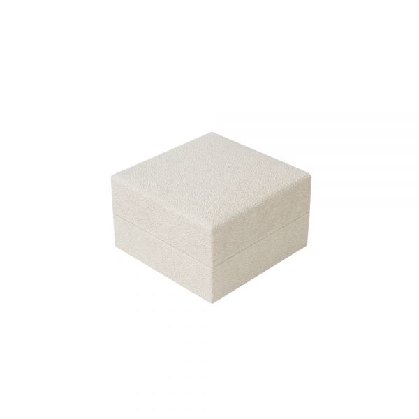 벨벳 타니 커플반지 주얼리 케이스 아이보리 7x7x4.5cm 10개