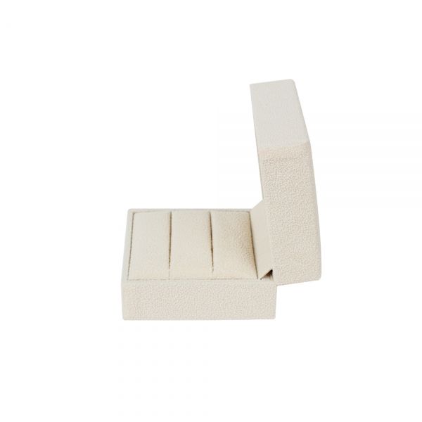 벨벳 타니 커플반지 주얼리 케이스 아이보리 7x7x4.5cm 10개