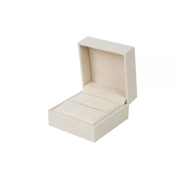 벨벳 타니 반지 주얼리 케이스 아이보리 7x7x4.5cm 10개
