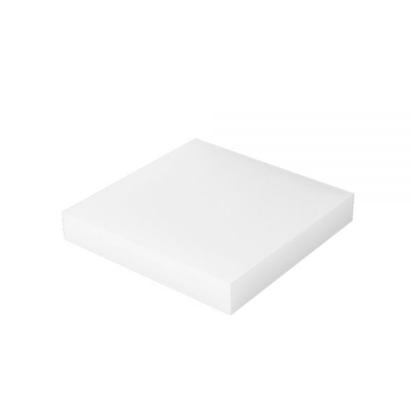 아크릴 20T 정사각 다용도 진열대 유백색 대 12x12x2cm