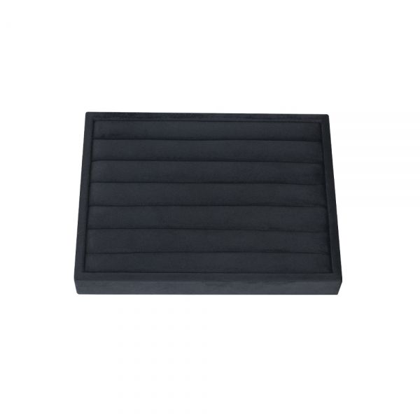 뉴 벨벳 6줄 반지 진열대 블랙 20x15x2.5cm