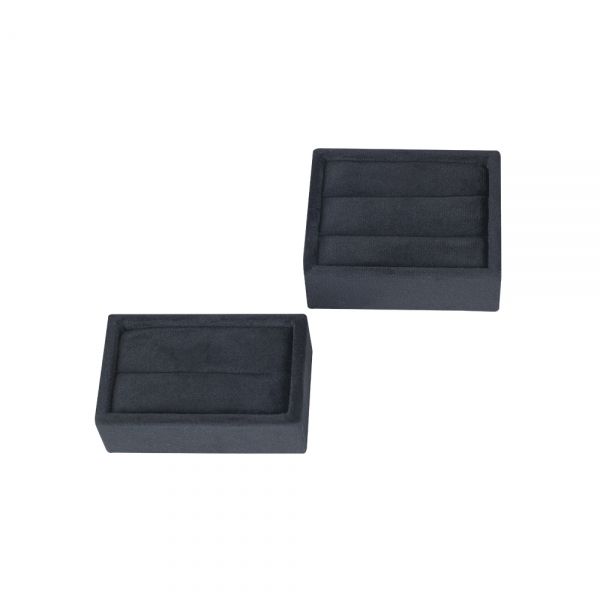 뉴 벨벳 1줄 반지 진열대 블랙 소 8x5x2.5cm