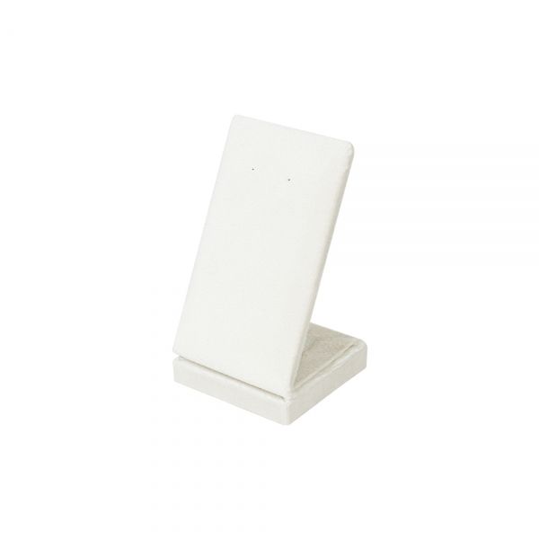 뉴 벨벳 고급 사각 L형 귀걸이 진열대 아이보리 6x5.5x10.5cm