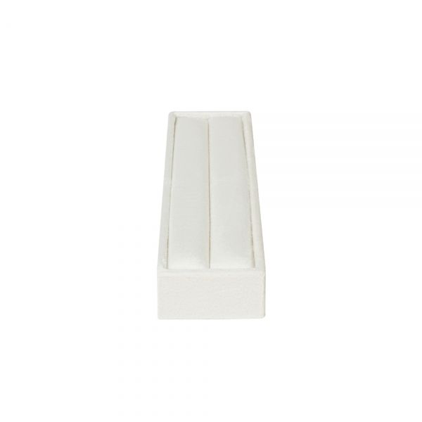 뉴 벨벳 1줄 반지 진열대 아이보리 20x5.5x2.5cm
