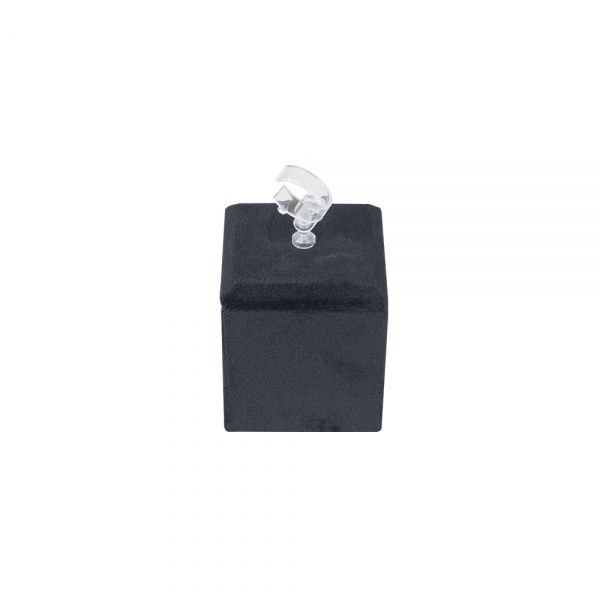 뉴 벨벳 사각 조절 반지 진열대 블랙 소 4.5x4.5x7.5cm