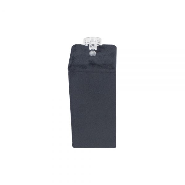 뉴 벨벳 사각 조절 반지 진열대 블랙 대 4.5x4.5x12.5cm