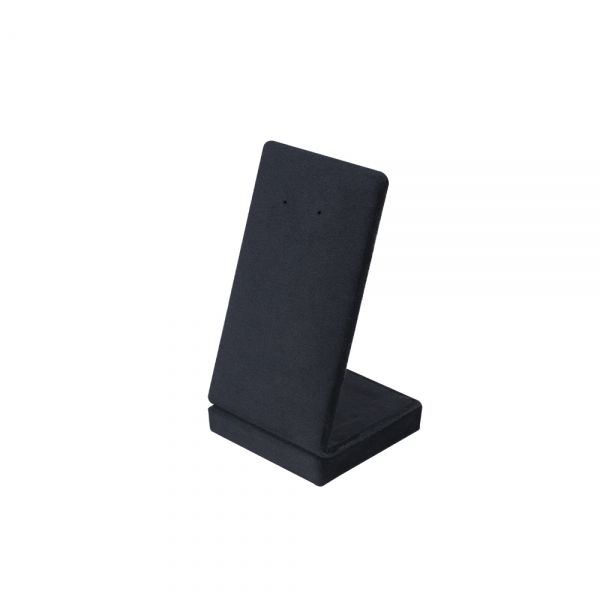 뉴 벨벳 고급 사각 L형 귀걸이 진열대 블랙 6x5.5x10.5cm