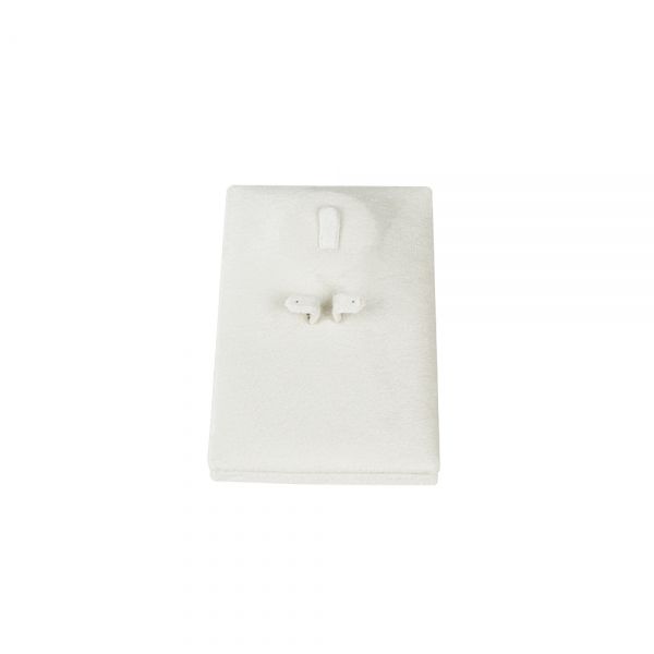 뉴 벨벳 사각 세트 진열대 아이보리 소 7.5x11x4cm
