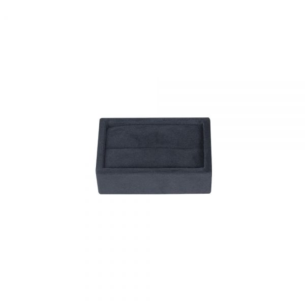 뉴 벨벳 1줄 반지 진열대 블랙 소 8x5x2.5cm