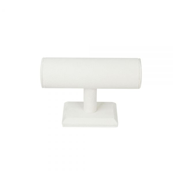 뉴 벨벳 T자 팔찌 진열대 아이보리 소 16x6.5x11cm