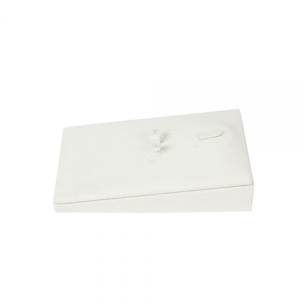 뉴 벨벳 사각 세트 진열대 아이보리 대 10x15x4cm