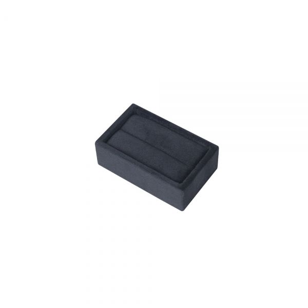 뉴 벨벳 1줄 반지 진열대 블랙 소 8x5x2.5cm