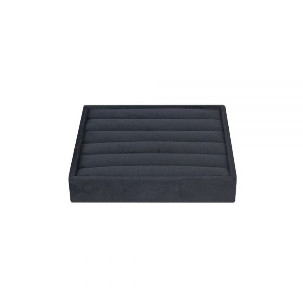 뉴 벨벳 5줄 반지 진열대 블랙 14.5x12.5x2.5cm