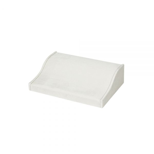 뉴 벨벳 S형 목걸이 진열대 아이보리 소 18x12x5cm