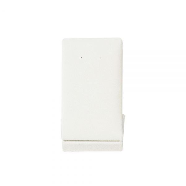 뉴 벨벳 고급 사각 L형 귀걸이 진열대 아이보리 6x5.5x10.5cm